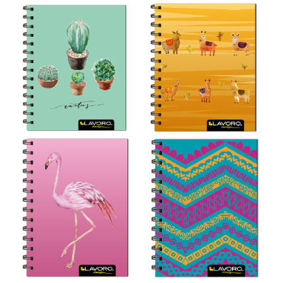 CUAD. POCKET 100 HOJAS DOBLE ESPIRAL 80 GR. MUJER LAVORO