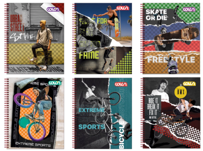 CUADERNO UNIV.TE DEP.EXTREMO 7MM. 100H.COLON (SURTIDO)