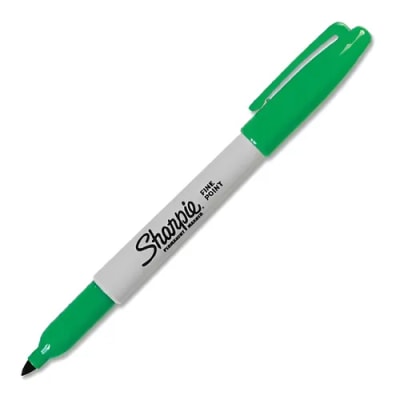 Marcador permanente Sharpie punta fina verde