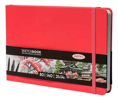 Sketchbook 15x15 Roja