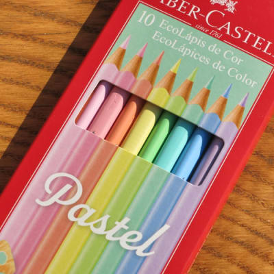 Ecolápices de Color 10 colores pastel