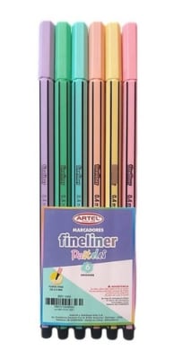 BL: FINELINER ARTEL X 6 PASTEL