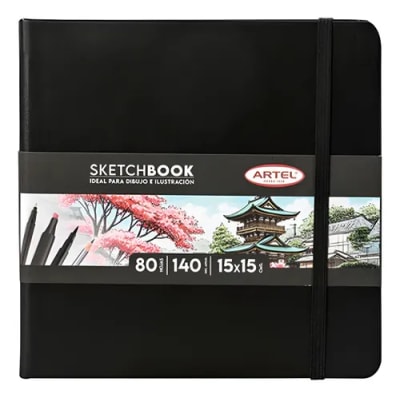 Sketchbook 15x15 Negro