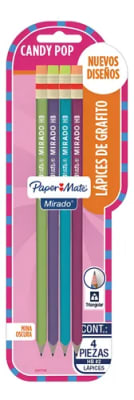 Paper Mate Lapices de Grafito Mirado Candy Pop Triangular