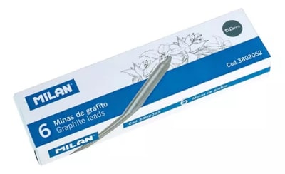 CAJA 6 MINAS 5.2mm GRAFITO B MILAN