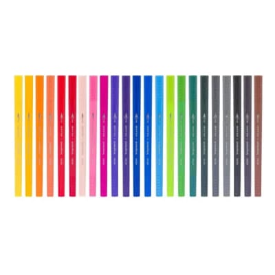 Marcador Doble Punta Fineliners/Brush Pen 24 Colores BRUYNZE