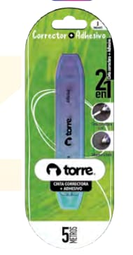 BL. CINTA CORRECTORA + ADHESIVO TORRE