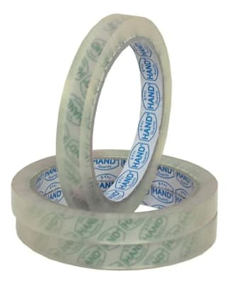 CINTA ADHESIVA CRISTAL 12mm 60mt HAND