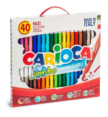 PLUMONES JUMBO 40 UNIDADES CARIOCA