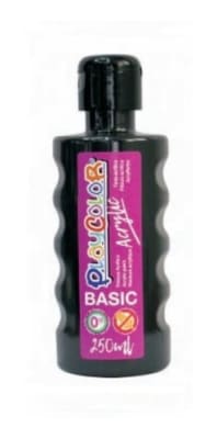PINTURA ACRILICA 250ml NEGRO PLAYCOLOR