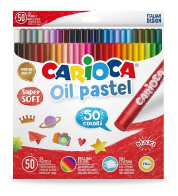 LAPICES PASTEL GRASO 50 COLORES CARIOCA