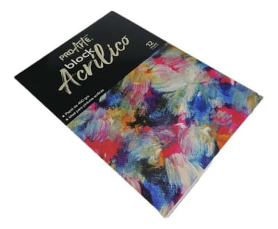 BLOCK PROARTE ACRILICO 12 HJS.400GRS. 21X29,7 cm.
