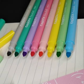 PLUMONES 8 COLORES PASTEL CARIOCA