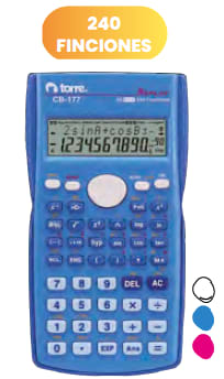 BL. CALCULADORA CIENTIFICA COLORES 177 240 FUNCIONES TORRE