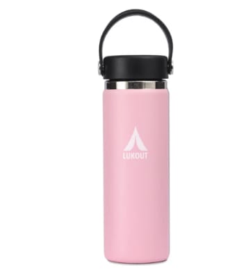 Botella Térmica Ancha 591 ml Rosado Pastel