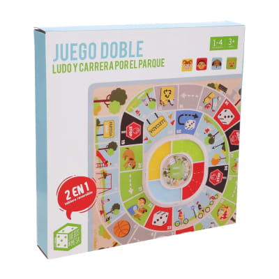 Juego Doble: Ludo y Carrera por el Parque