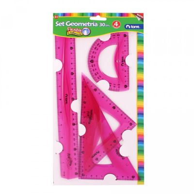 BL. SET GEOMETRICO FLEX 4 PZAS COL SURTIDO TORRE