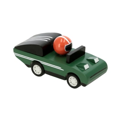 Auto de juguete a fricción Verde casco Naranjo