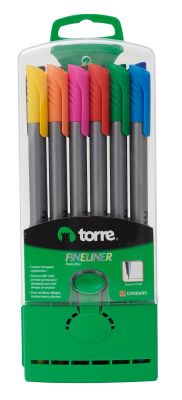 BL. FINELINER 12 COLORES TORRE