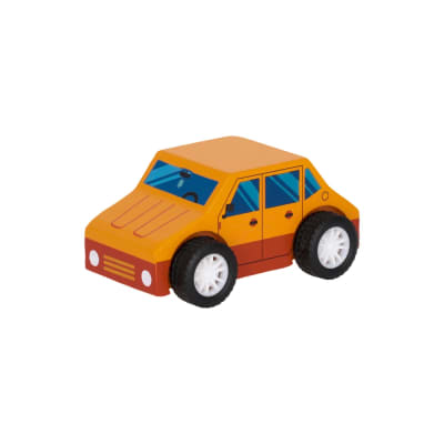 Auto de juguete a fricción color naranjo