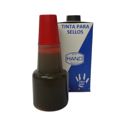 TINTA PARA TAMPON HAND 24 CC ROJO
