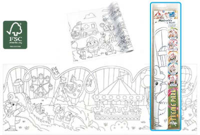 ROLLO ADHESIVO COLOREAR 30cm 4mt PARQUE INFO