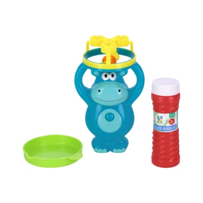 Ventilador para lanzar burbujas con forma hipopotamo