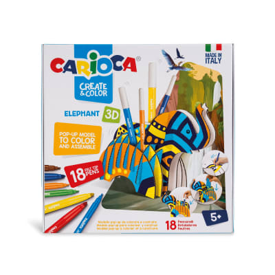PUZZLE DIDACTICO ELEFANTE 18 PLUMONES CARIOCA