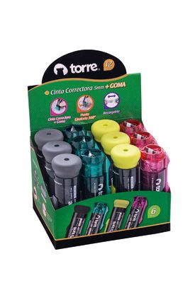 CINTA CORRECTORA+GOMA DE BORRAR TORRE