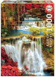 PUZZLE 1000 PCS 68x48cm CATARATAS EN EL BOSQUE
