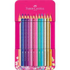 Ecolápices de Color Sparkle Lata 12 colores