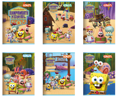 CUAD COLLEGE BOB ESPONJA 7M 80H COLON (SURTIDO)