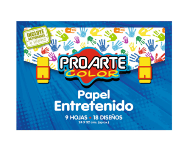 EST.PAPEL ENTRETENIDO 9 HJS 18 DISEÑOS 32x24