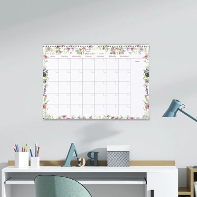 CALENDARIO FLORES ROSAS MEDIANO 35X50CM