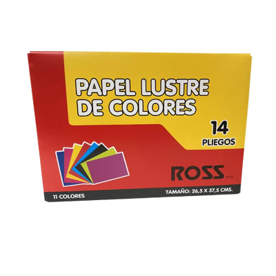 ESTUCHE DE PAPEL LUSTRE ROSS 14 HJS 11COL 265x375