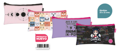 ESTUCHE FLAT MUJER 4 DISEÑOS