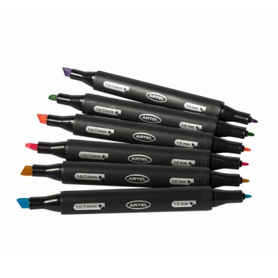 Est.Marcadores gráficos 6 col pasteles