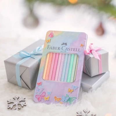 Ecolápices de Color Sparkle Estuche metálico 12 colores pasteles