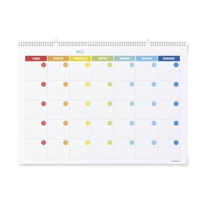CALENDARIO COLORES NINOS GRANDE 50X70CM 