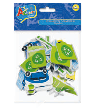 FIG MEDIO AMBIENTE GOMA EVA 40 PCS