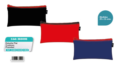 ESTUCHE FLAT 4 COLORES