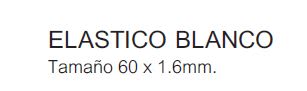 ELASTICO BLANCO 60x1,6mm 250g HAND