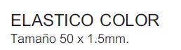 ELASTICO COLOR 50x1,5mm 1000g HAND