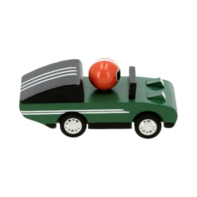 Auto de juguete a fricción Verde casco Naranjo