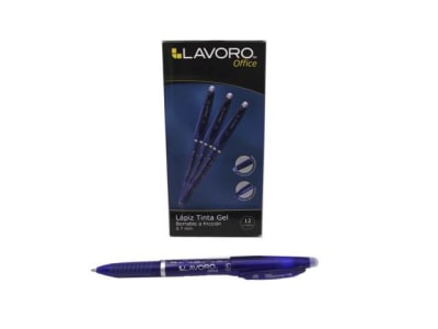 LAPIZ TINTA GEL BORRABLE AZUL LAVORO
