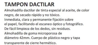 TAMPON DACTILAR 42MM TRAXX