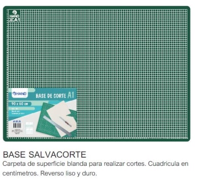 BASE DE CORTE 90X60CM 3MM A1 VERDE HAND