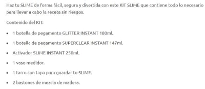 KIT SLIME SAPO INSTANT