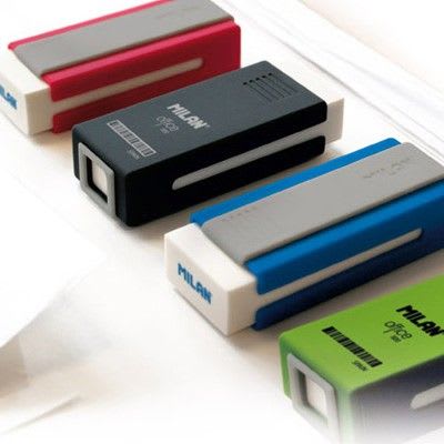 GOMA PLASTICA 320 CON FUNDA OFFICE MILAN (SURTIDO)