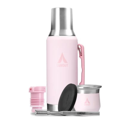 Kit Termo Mate Flow PRO 1200 ml + Mate 170 ml Petalia